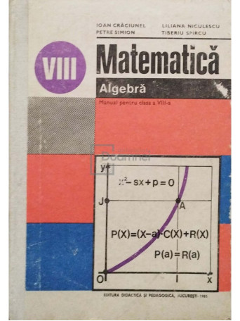 Matematica - Manual pentru clasa a VIII-a - Algebra