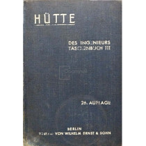 Hutte des ingenieurs taschenbuch, vol. III (1936)