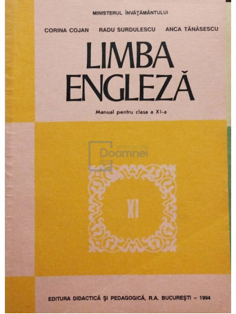 Limba engleza. Manual pentru clasa a XI-a