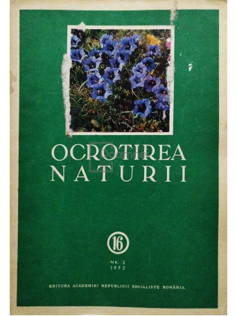 N. Salageanu (red.) - Ocrotirea naturii 16, nr. 2 - 1972 - Brosata