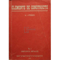 Elemente de constructii, vol. 1 - Constructii metalice