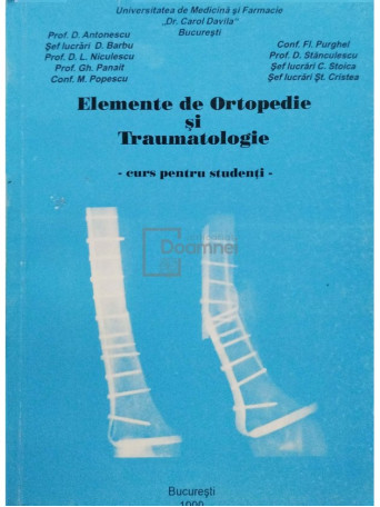 Elemente de ortopedie si traumatologie