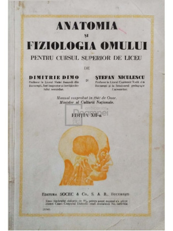 Anatomia si fiziologia omului pentru cursul superior de liceu