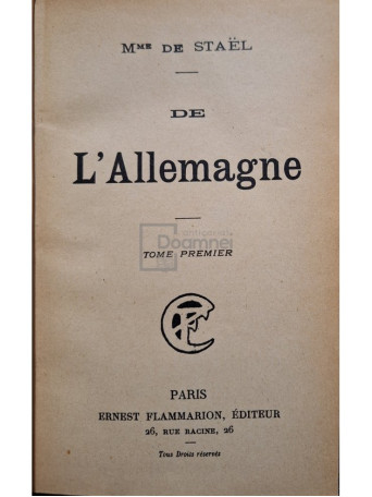 De l'allemagne, colegat 2 volume