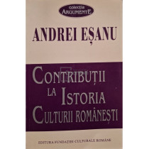 Contributii la istoria culturii romanesti