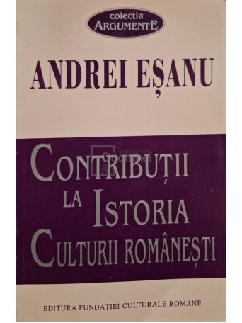 Contributii la istoria culturii romanesti