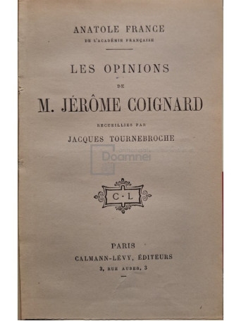 Les opinions de M. Jerome Coignard