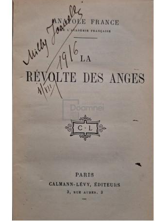 La revolte des anges