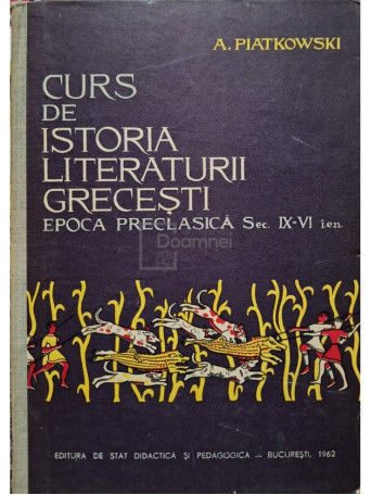 Curs de istoria literaturii grecesti