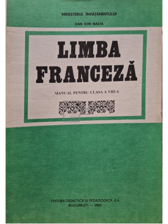 Limba franceza - Manual pentru clasa a VIII-a