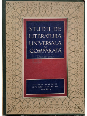 Studii de literatura universala si comparata