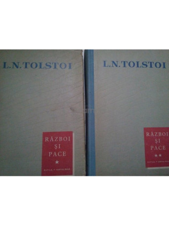 L. N. Tolstoi - Razboi si pace, 2 vol. - 1959 - Cartonata