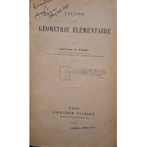 Lecon de geometrie elementaire