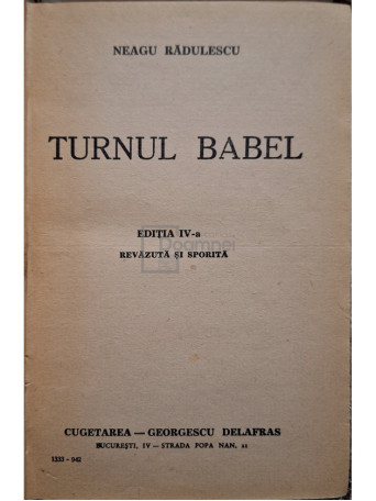 Turnul Babel, editia a IV-a