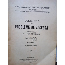 Culegere de probleme de algebra