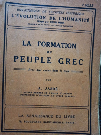 La formation du peuple grec