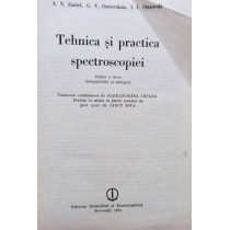 Tehnica si practica spectroscopiei