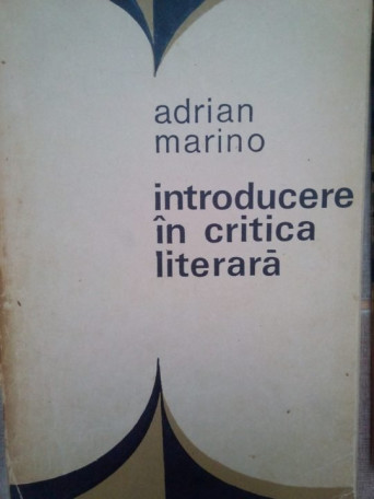 Introducere in critica literara