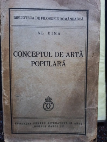 Conceptul de arta populara