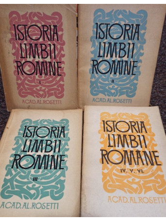 Istoria limbii romane, 6 vol. (4 carti)