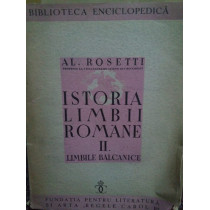 Istoria limbii Romane II. Limbile balcanice