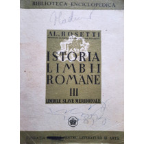 Istoria limbii romane, vol. III