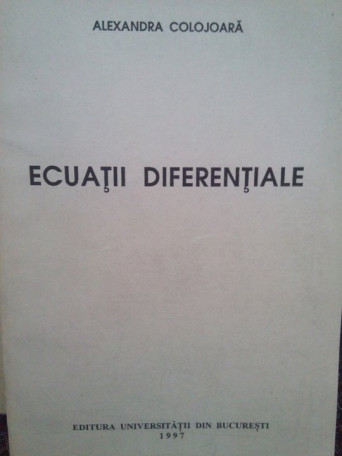 Ecuatii diferentiale