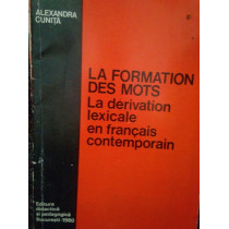 La formation des mots. La derivation lexicale en francais contemporain