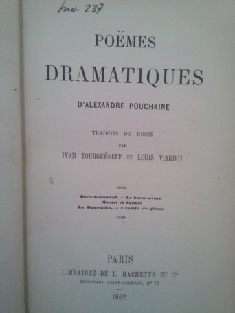 Poemes dramatiques