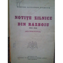 Notite din razboiu (19141916) (neutralitatea)