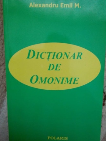 Dictionar de omonime