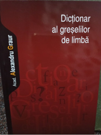 Dictionar al greselilor de limba