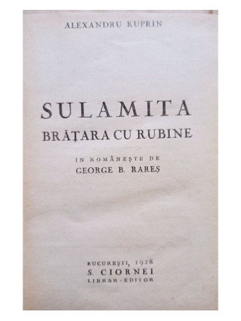 Sulamita - Bratara cu rubine