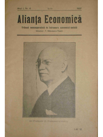 Alianta Economica, Anul I, Nr 6, 1937