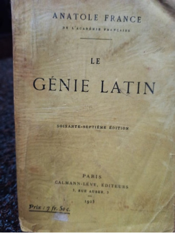 Le genie latin