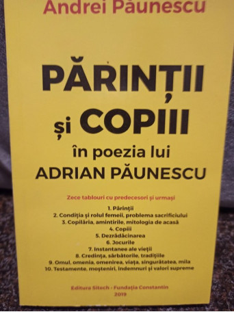 Parintii si copiii in poezia lui Adrian Paunescu