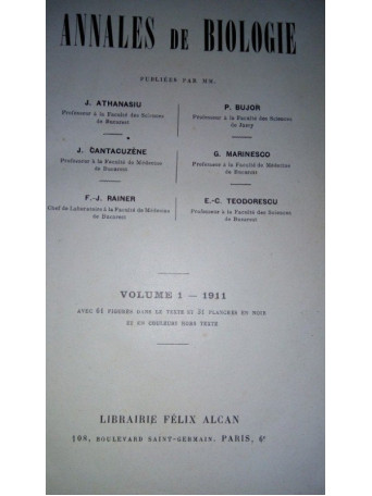 Annales de biologie 1911