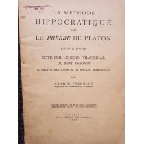 La methode hippocratique dans le phedre de Platon