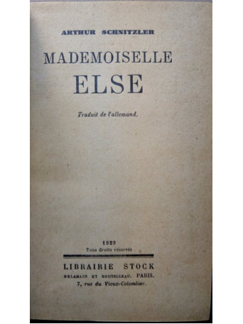 Mademoiselle Else