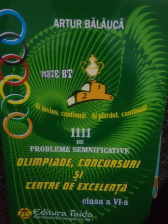 Olimpiade, concursuri si centre de excelenta, clasa a VIa