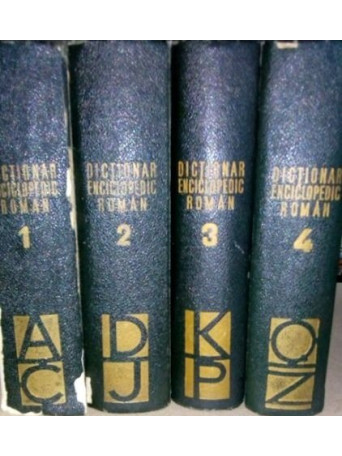 ATHANASE - DICTIONAR ENCICLOPEDIC ROMAN, 4 vol. - 1962 - cartonata