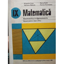 Matematica. Geometrie si trigonometrie, manual pentru clasa a IX-a