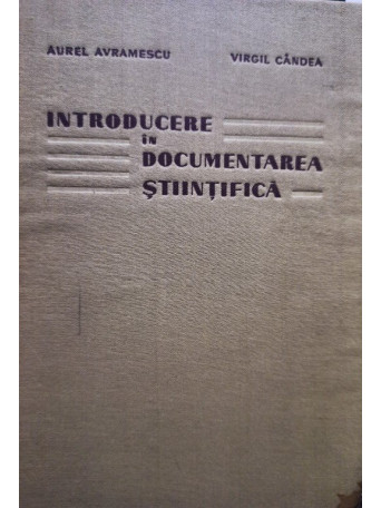 Introducere in documentarea stiintifica