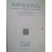 Hrisovul vol. I. Buletinul scoalei de arhivistica