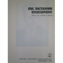 Mic dictionar enciclopedic