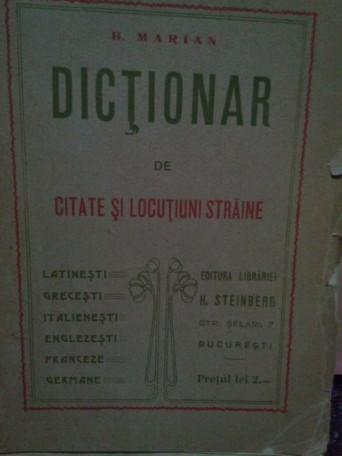 Dictionar de citate si locutiuni straine