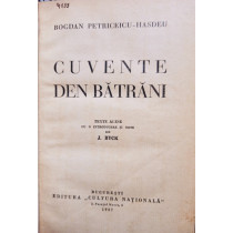 Cuvente den batrani