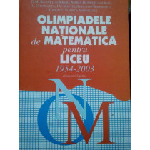 Olimpiadele nationale de matematica pentru liceu 19542003