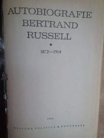 Autobiografie Bertrand Russell