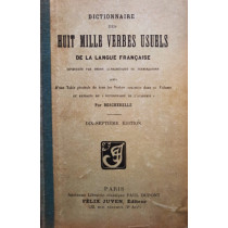 Dictionnaire des huit mille verbes usuels de la langue francaise